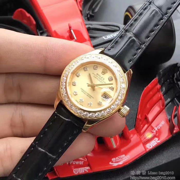 ROLEX勞力士 最新上市 Rolex淑女系列 珍珠貝母錶盤 環繞璀璨鑽石 進口6t51機芯 深度防水 女士腕表  wssb4500